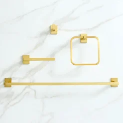 Abbington Bathroom Hardware - Antique Brass