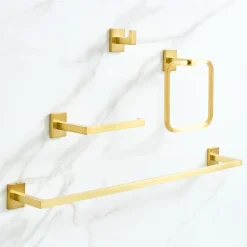 Abbington Bathroom Hardware - Antique Brass