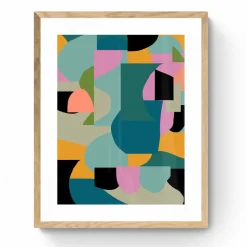 Abstract Collage 12 Framed Wall Art by Beth Vassalo