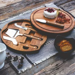 Acacia Wood Charcuterie Board & Tool Set