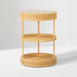 Adria Rattan Side Table (16")