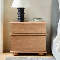 Aggie Cerused Nightstand (24")