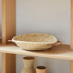 Alcantara Frederic Tray w/ Leather Handles