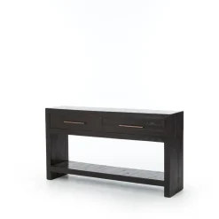 Alexa Burnished Pedestal Console (60”)