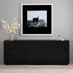 Alexa Burnished Pedestal Media Console (88")
