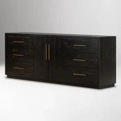 Alexa Burnished Pedestal Media Console (88")