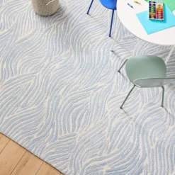 Allover Wave Pattern Rug
