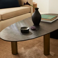 Aluminum Flat Leg Coffee Table (63")