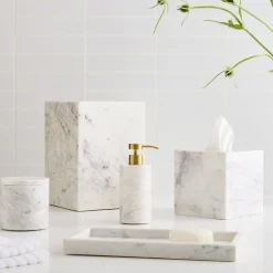 Amalfi Marble Bath Accessories