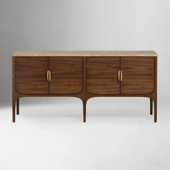 Amalthea Travertine Buffet (64")
