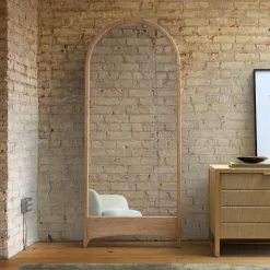 Ambrose Wood Floor Mirror