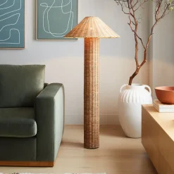 Amelia Woven Floor Lamp (59")