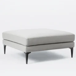 Andes Leather Ottoman