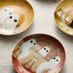 Angela Deane Ghosts Appetizer Plate Sets