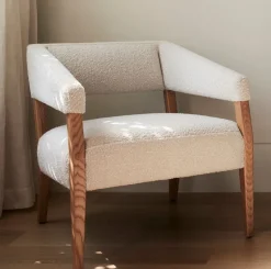 Angled Arm Club Chair
