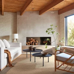 Angled Modern Form Jute Rug