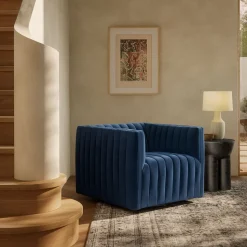 Anniina Channeled Swivel Chair