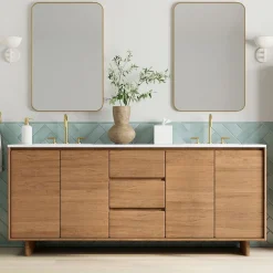 Anton Double Bathroom Vanity (68"–78")