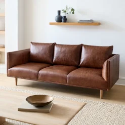 Antonio Leather Sofa (60"–89")