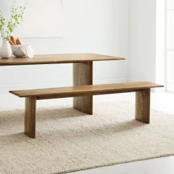 Anton Solid Wood Dining Bench (58"–72")
