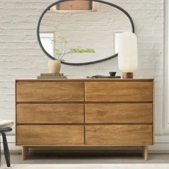 Anton Solid Wood 6-Drawer Dresser (62")