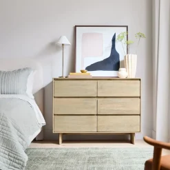 Anton Solid Wood Narrow 6-Drawer Dresser (48")