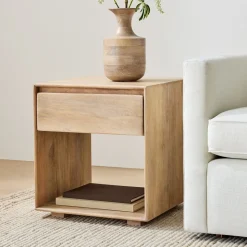 Anton Solid Wood Side Table (20")
