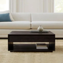 Anton Solid Wood Storage Coffee Table (42")