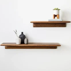 Anton Solid Wood Wall Shelves (12"–48")