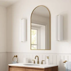 Arched Metal Framed Medicine Cabinet