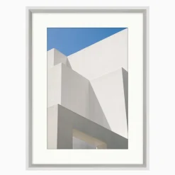Architecture in White Framed Wall Art