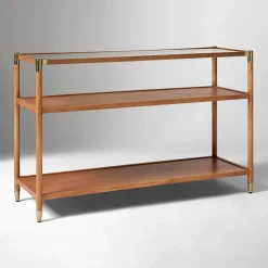 Arnet Solid Wood and Glass Console (48")