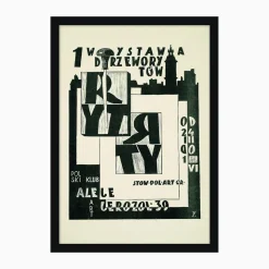 Art Show Poser Framed Poster