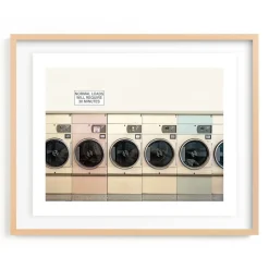 At The Laundromat Framed Wall Art by Minted for West Elm