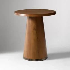 Aubin Pedestal Side Table (20")