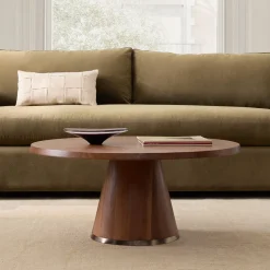 Aubin Round Pedestal Coffee Table (36")
