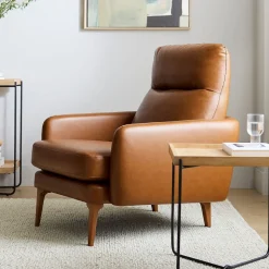 Auburn Leather High-Back Chair