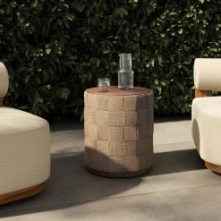 Audric Outdoor Side Table (18")