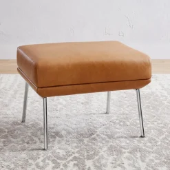 Austin Leather Ottoman