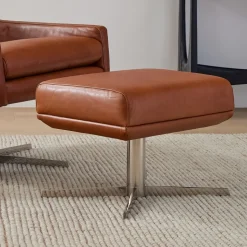 Austin Leather Ottoman