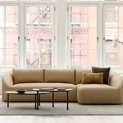 Aviana Leather 2-Piece Chaise Sectional (114")