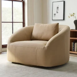 Aviana Leather Swivel Chair