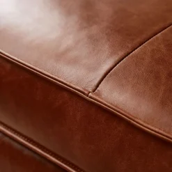 Axel Leather Ottoman