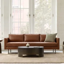 Axel Leather Sofa (76"–89")