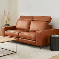 Axel Motion Reclining Leather Sofa (78")