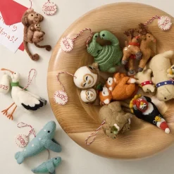 Baby's First Holiday Felt Animal Ornaments