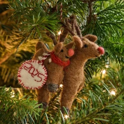 Baby's First Holiday Felt Reindeer Ornament