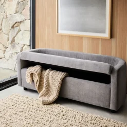 Bacall Curved Storage Bench