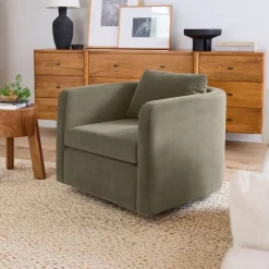 Bacall Curved Swivel Chair
