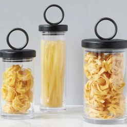Barcelona Iron & Wood Top Canisters